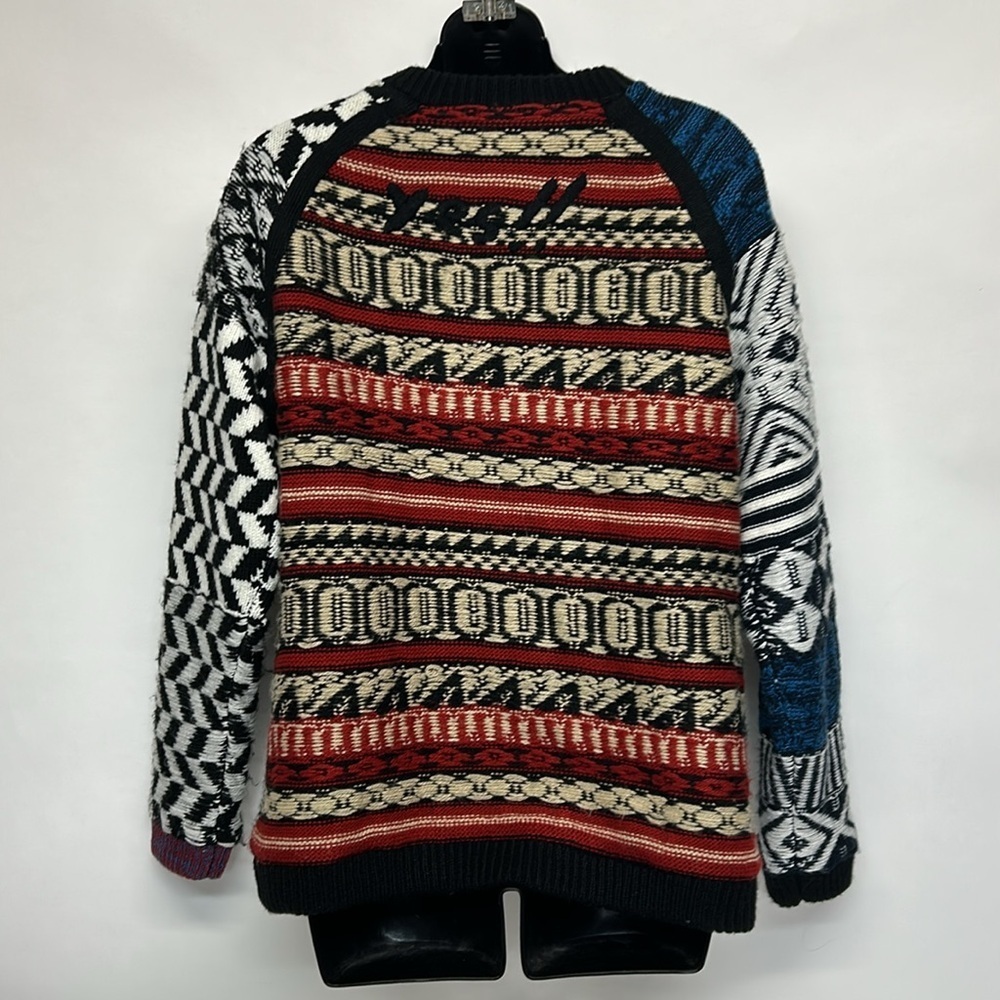 Desigual child size Xl could be women’s small patchwork sweater, jacket zipper - Picture 6 of 12